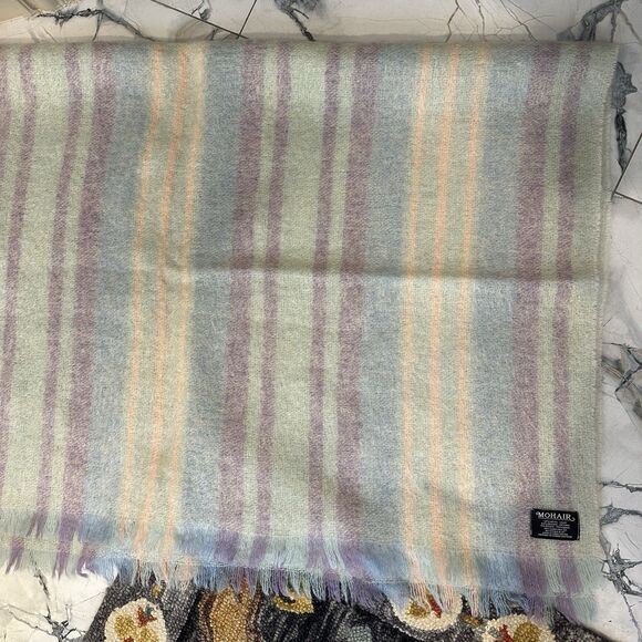 Mohair Wool Blanket 60 X 54 Made in Great Britain. - Picture 6 of 8